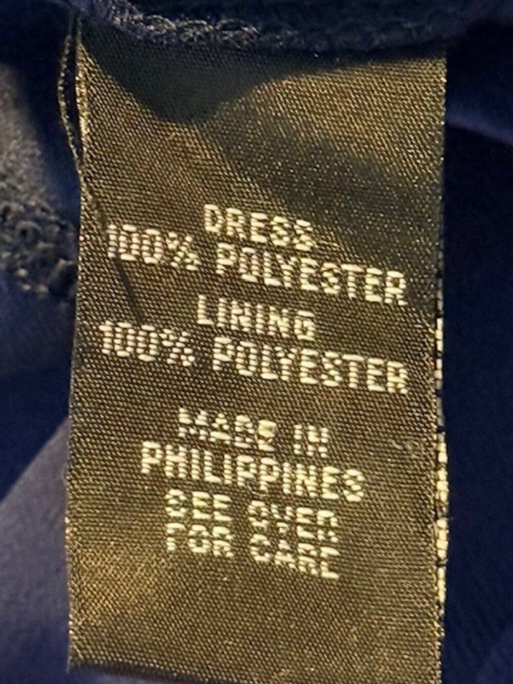 BCX Navy Blue Strapless Ruched Party Dress, Size 13 - Picture 9 of 9